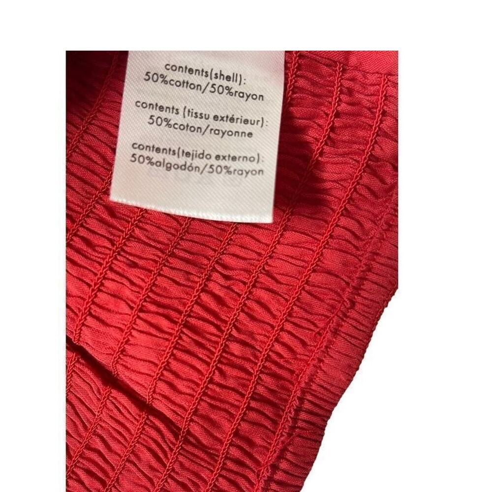 WeWoreWhat Solid Obe Ruby Coco Crop Top‎ Blouse L… - image 9